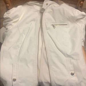 Leather guess jacket Worn a few times good